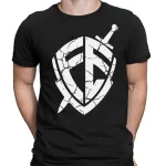 Camiseta Religiosa Escudo da Fe preta